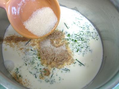 Colin et espadon avec sauce aux fines herbes - 6.2