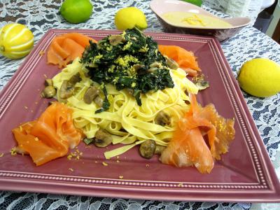 Tagliatelles au citron et à la truite fumée - 16.2