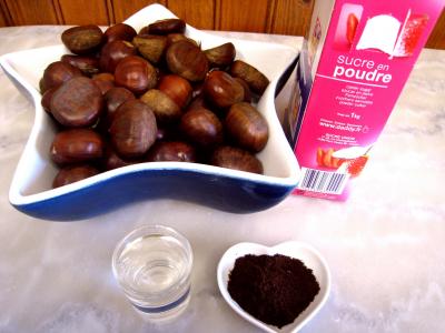 Ingrédients pour la recette : Confiture de marrons