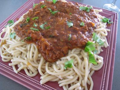 Spaghetti à la bolognaise