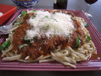 Photo : Plat de Spaghettis à la bolognaise