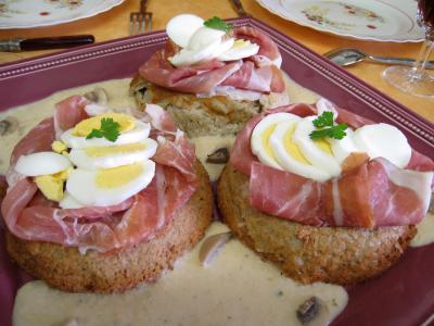 Gâteau de Pâques aux champignons et au jambon de Parme - 18.2