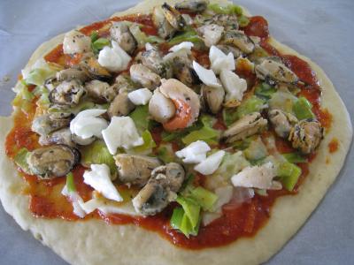 Pizza marinara aux moules à l'italienne - 17.4