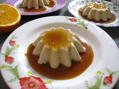 gélatine : Panna cotta vanille et sauce caramel à l'orange