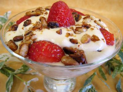 Image : recette Fraises en sabayon