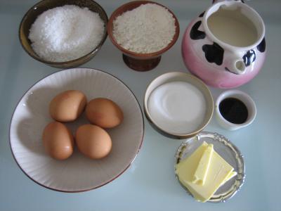 Ingrédients pour la recette : Gâteau à la noix de coco