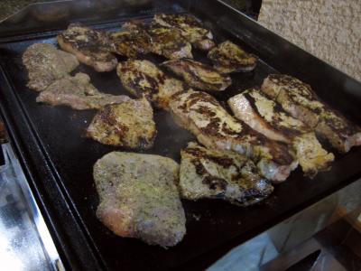 Côte de porc : Grillades à la plancha