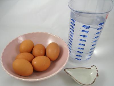 Ingrédients pour la recette : Oeufs durs