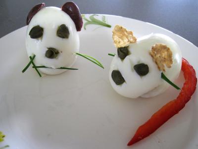 vinaigre blanc : Oeufs durs