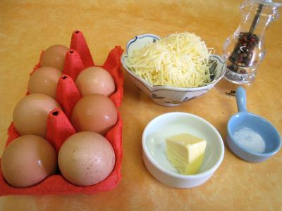 Ingrédients pour la recette : Oeufs Antoinette
