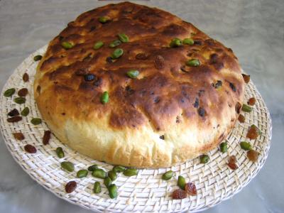 Recette Pain aux raisins et aux pistaches