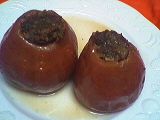 Au micro-ondes : Pommes farcies