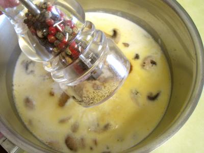 Pouding à la mozzarella et sa sauce aux champignons - 11.4