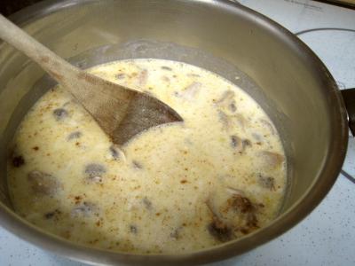 Pouding à la mozzarella et sa sauce aux champignons - 12.1