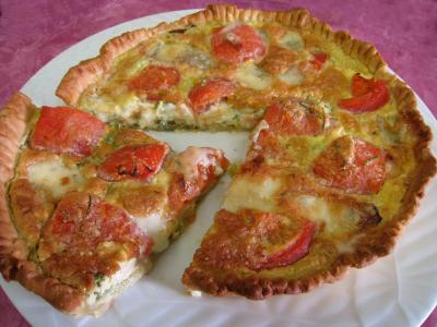 Quiche tomate et Gorgonzola
