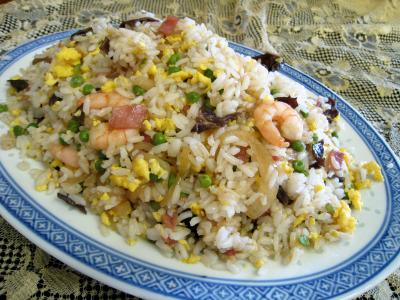 Cuisine mauricienne : Assiette de riz cantonais