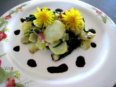 Recette Salade de pissenlits au lard à l'ardennaise