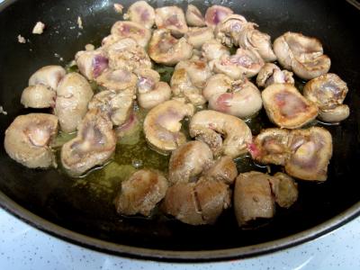 Rognons de veau sautés aux cèpes et ses fonds d'artichauts - 11.2
