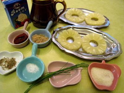 Ingrédients pour la recette : Sauce à l'ananas