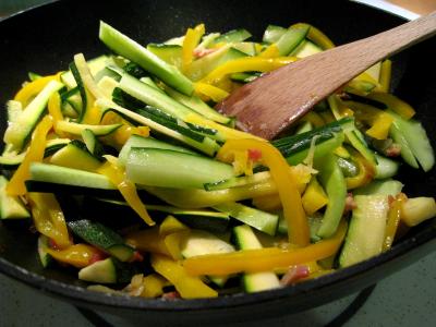 Sauté de légumes et ses oeufs au bain-marie - 7.2
