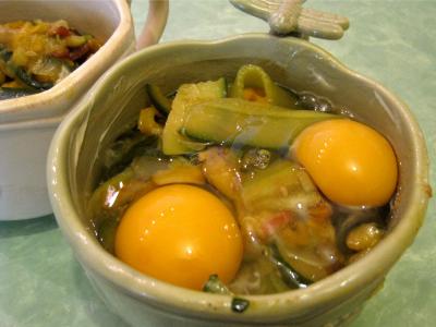 Sauté de légumes et ses oeufs au bain-marie - 9.3