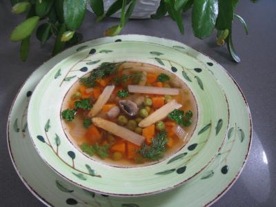 Image : Minestrone - Minestrone aux asperges