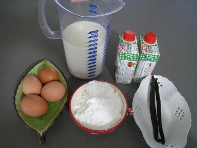 Ingrédients pour la recette : Glace à la vanille pour diabétiques