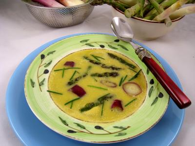 Recette Crème d'ognasses et d'asperges façon landaise