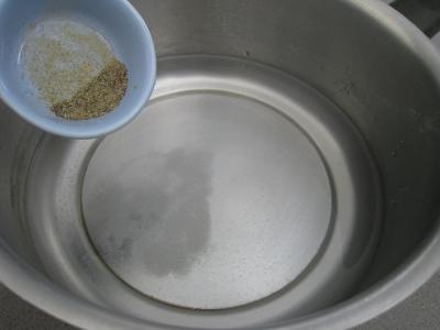 Polenta aux ognasses, aux épinards et aux asperges - 7.2
