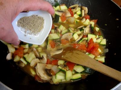 Spaghettis aux courgettes - 7.3