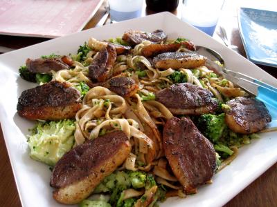 Tagliatelles d'épeautre aux brocolis et au magret - 8.1