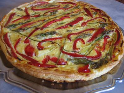 Tarte aux asperges