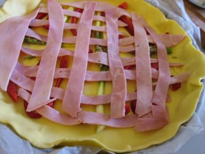Tarte aux asperges poivron et jambon - 8.2