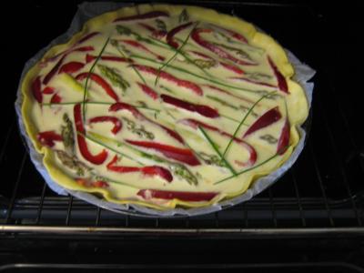 Tarte aux asperges poivron et jambon - 10.1