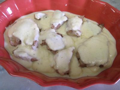Thon à la vapeur gratiné au gorgonzola - 8.3