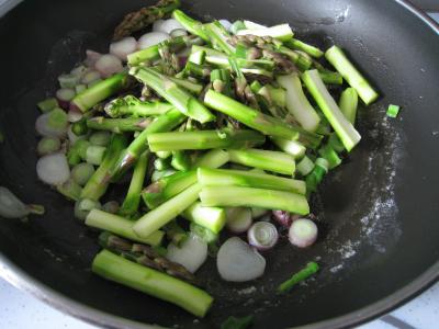 Omelette d'asperges au chou et aux ognasses - 5.4