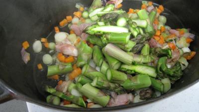 Fèves crèmées aux lardons - 7.4