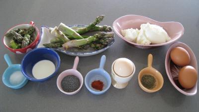 Ingrédients pour la recette : Verrines aux asperges et au mascarpone