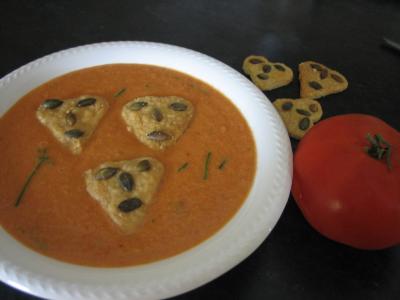 Image : Gaspacho ou Gazpacho - Assiette de Gaspacho