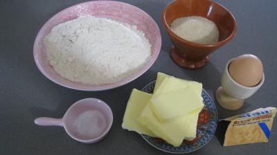 Ingrédients pour la recette : Pâte sucrée