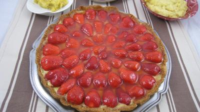 pâte sucrée : Tarte aux fraises