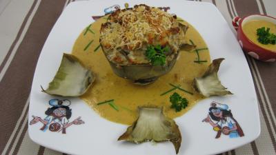 Recette Artichauts farcis à la perche