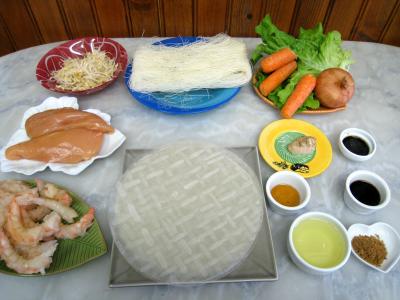 Ingrédients pour la recette : Rouleaux de printemps