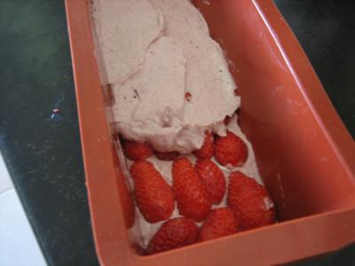 Préparation de la terrine de fraise