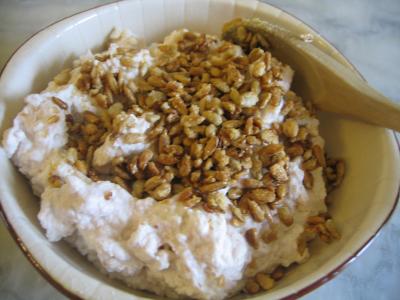 Mousse aux graines de tournesol et son coulis de fraises - 12.1