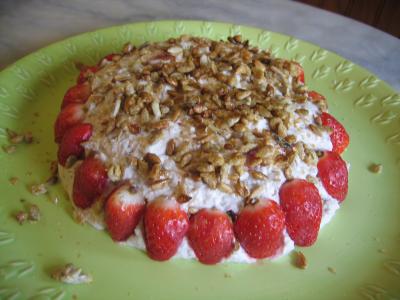 Mousse aux graines de tournesol et son coulis de fraises - 14.1