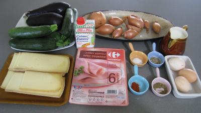 Ingrédients pour la recette : Aubergines à la raclette