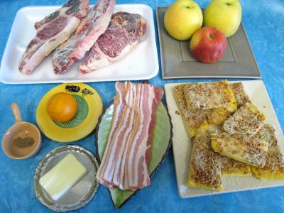 Ingrédients pour la recette : Brochettes de boeuf sucrées-salées