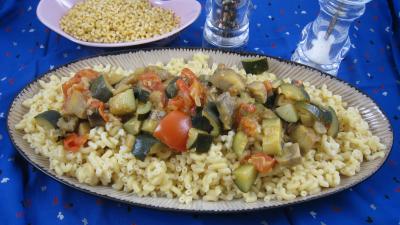 Aubergines aux épices et ces coquillettes - 11.2