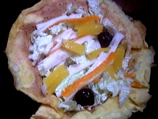 Recette Aumônières de crêpes au chou chinois